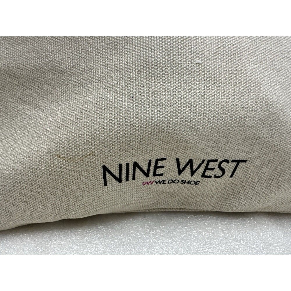 Nine West  women beige canvas  pouch - Picture 8 of 8